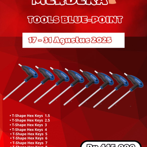 Promo Merdeka Tools Blue-Point T-Shape Hex Keys Set | 17 - 31 Agustus 2025