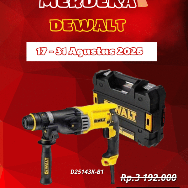 Promo Merdeka DEWALT D25143K-B1 – Hemat Hingga 30%