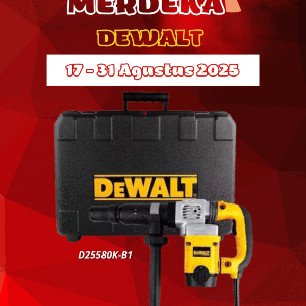 Promo Merdeka DEWALT D25580K-B1 Rotary Hammer Drill – Harga Spesial Agustus 2025